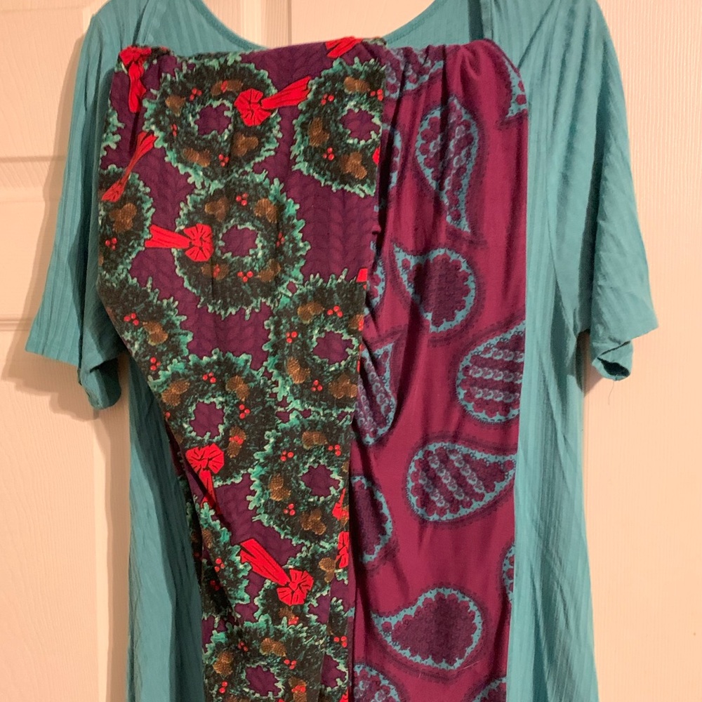 LuLaRoe Christmas Bundle TC Large Perfect